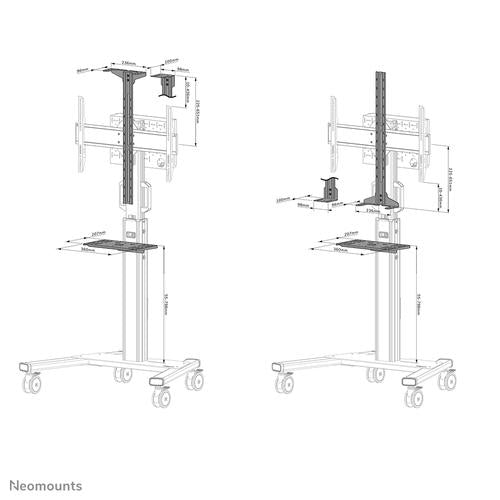 Kit vidéobarre et multimédia Neomounts Select AFLS-825BL1