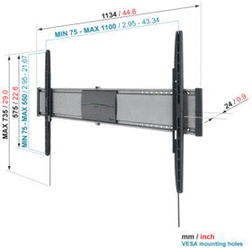 Support mural Vogels EFW 8405 pour LCD LED Plasma SuperPlat XL