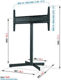 Support de sol pour TV Vogels EFF8330