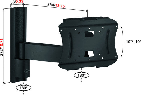 Support mural Vogels VFW 332 pour LCD/Plasma