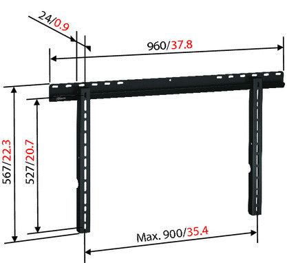 Support mural Vogels VFW 065 pour LCD/Plasma
