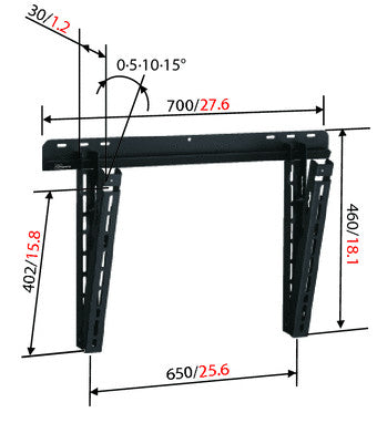 Support mural Vogels VFW 140 pour LCD/Plasma