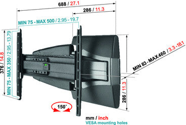 Support TV Vogels EFW 8245 Motion M