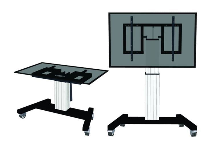 Neomounts Support de sol TV électrique PLASMA-M2500T argent
