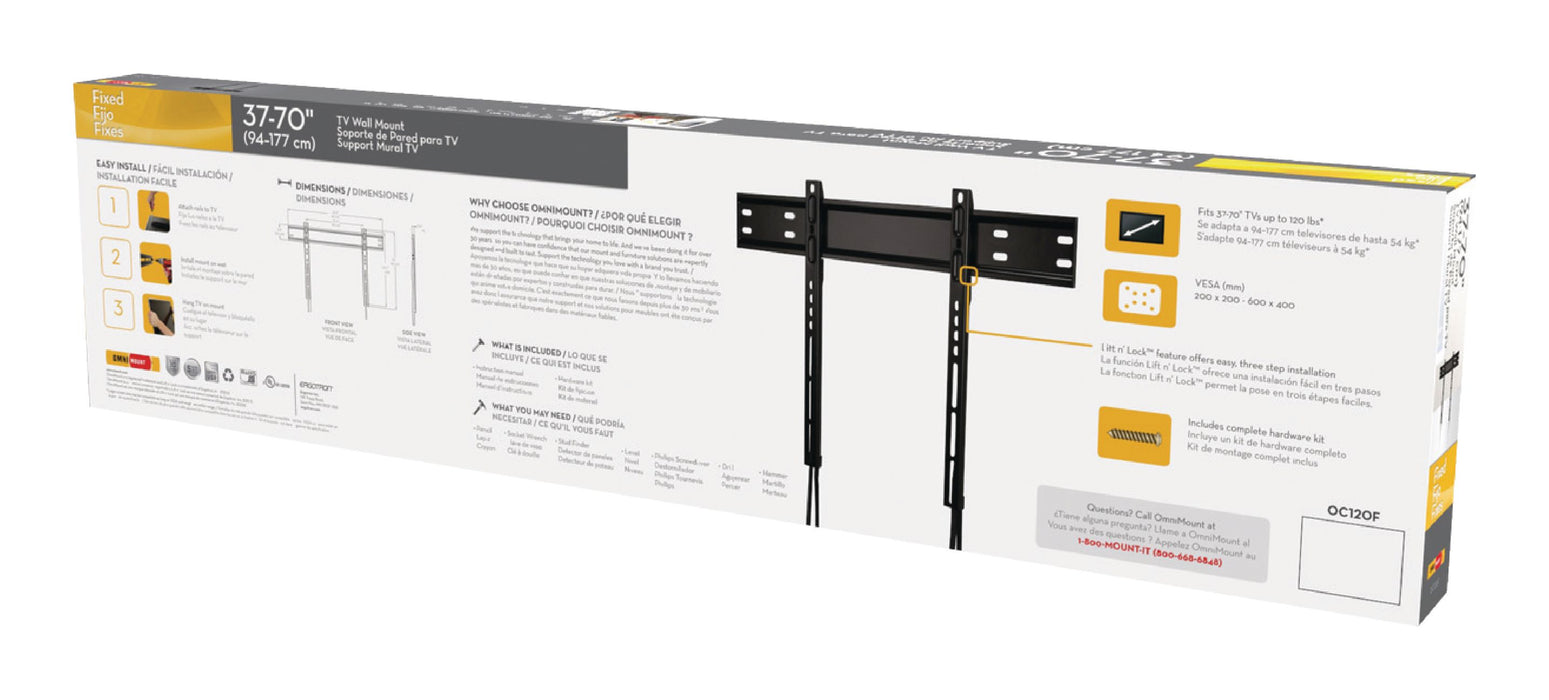 Support mural fixe pour TV 37 - 70" 54 kg