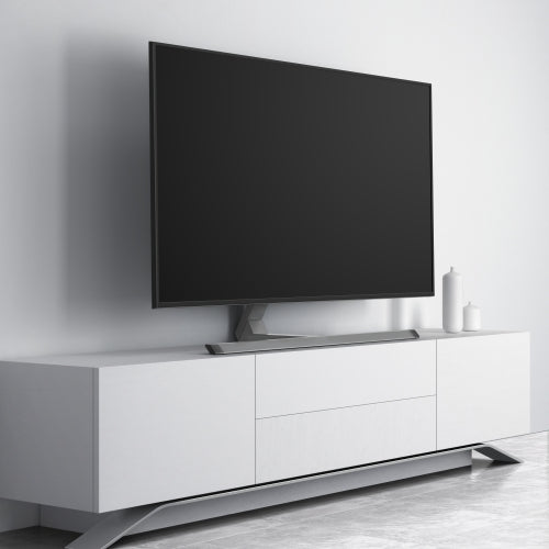 Support TV universel en aluminium Wolff Mount | Pivotant et inclinable | Jusqu'à 75 pouces | Couleur : Anthracite | VESA 600x400 | Design épuré