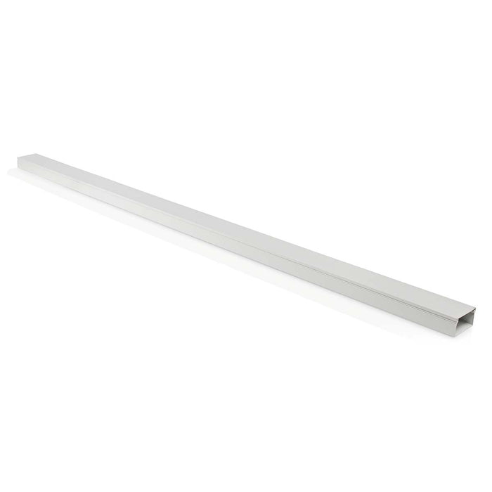 Goulotte câble 110cm x 6cm Aluminium blanc