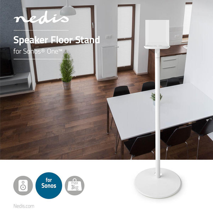 Support de sol pour enceinte | Pour Sonos® One / Sonos® Play:1 | Max. 3 kg | Fixe