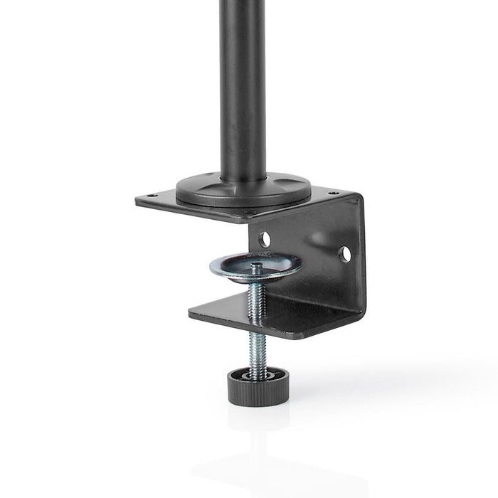 Support de moniteur ergonomique | Trois bras pour moniteur | Pivotant et inclinable | Noir