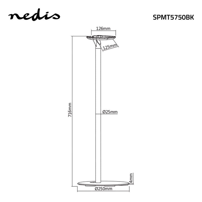 Support de sol pour enceintes | Sonos® One / Sonos® Play:1 | Max. 3 kg | Fixe