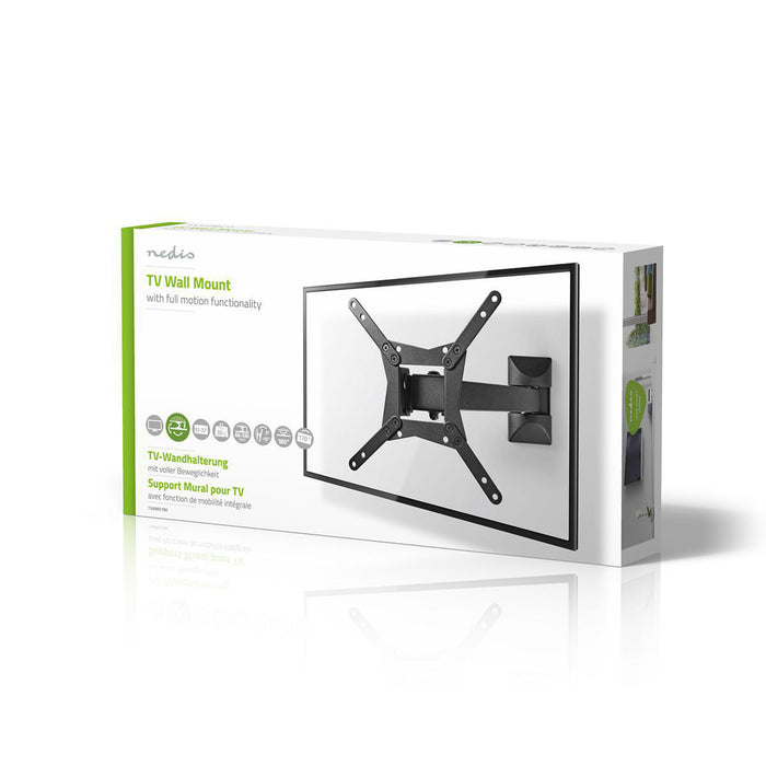 Support mural TV à mouvement complet | 10 - 32" | Max. 30 kg | 2 points d'articulation