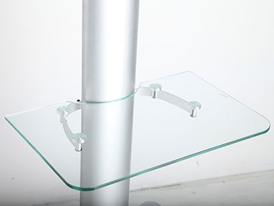 Support TV sur pied Wolff mobile | Jusqu'à 65 pouces | Argent | Hauteur réglable | Universel | VESA 600x400