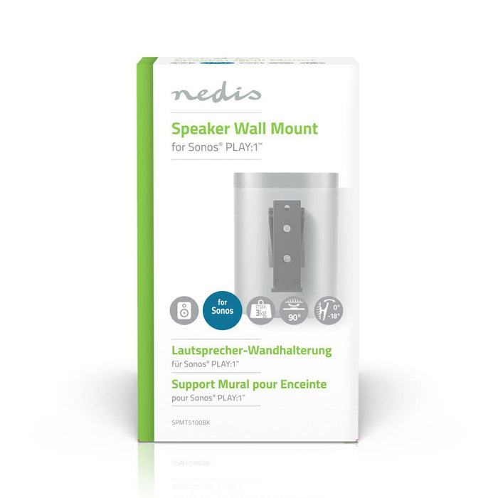 Support mural pour haut-parleur | Sonos® PLAY:1? | Inclinable et pivotant | Max. 3 kg