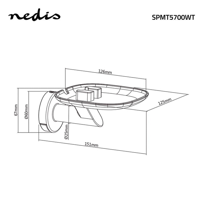 Support mural pour enceintes | Pour Sonos One / Sonos® Play:1 | Max. 3 kg | Fixe