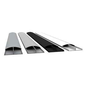 goulotte TV en aluminium 7,5 cm de large BLANCHE