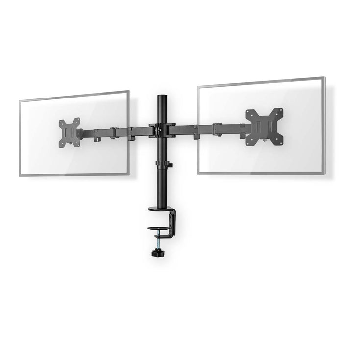 Support de moniteur ergonomique | Bras double pour moniteur | Pivotant et inclinable | Noir