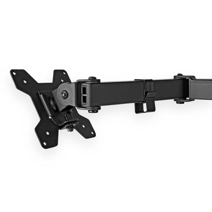 Support de moniteur ergonomique | Bras double pour moniteur | Pivotant et inclinable | Noir