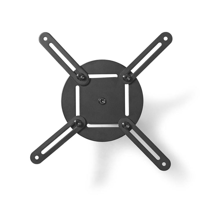 Support plafond pour projecteur | Rotation 360° | Max. 10 kg | Distance au plafond de 130 mm | Noir