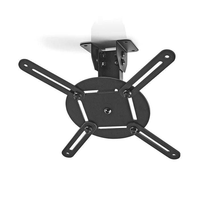 Support plafond pour projecteur | Rotation 360° | Max. 10 kg | Distance au plafond de 130 mm | Noir