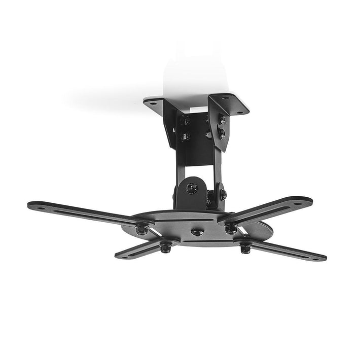 Support plafond pour projecteur | Rotation 360° | Max. 10 kg | Distance au plafond de 130 mm | Noir