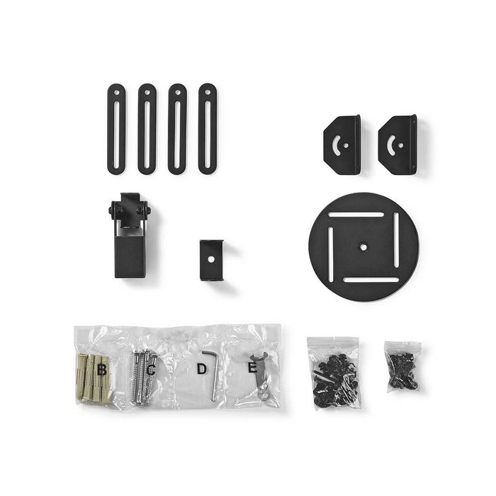 Support plafond pour projecteur | Rotation 360° | Max. 10 kg | Distance au plafond de 130 mm | Noir