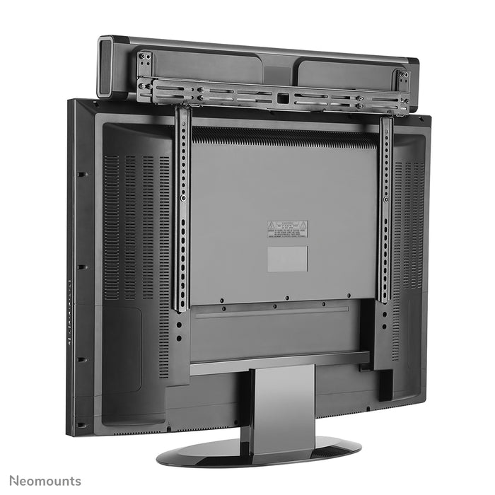 Support universel Neomounts AWL29-750BL1 pour barre de son/enceinte/videobar, profondeur réglable (0-4,2 cm) - Noir
