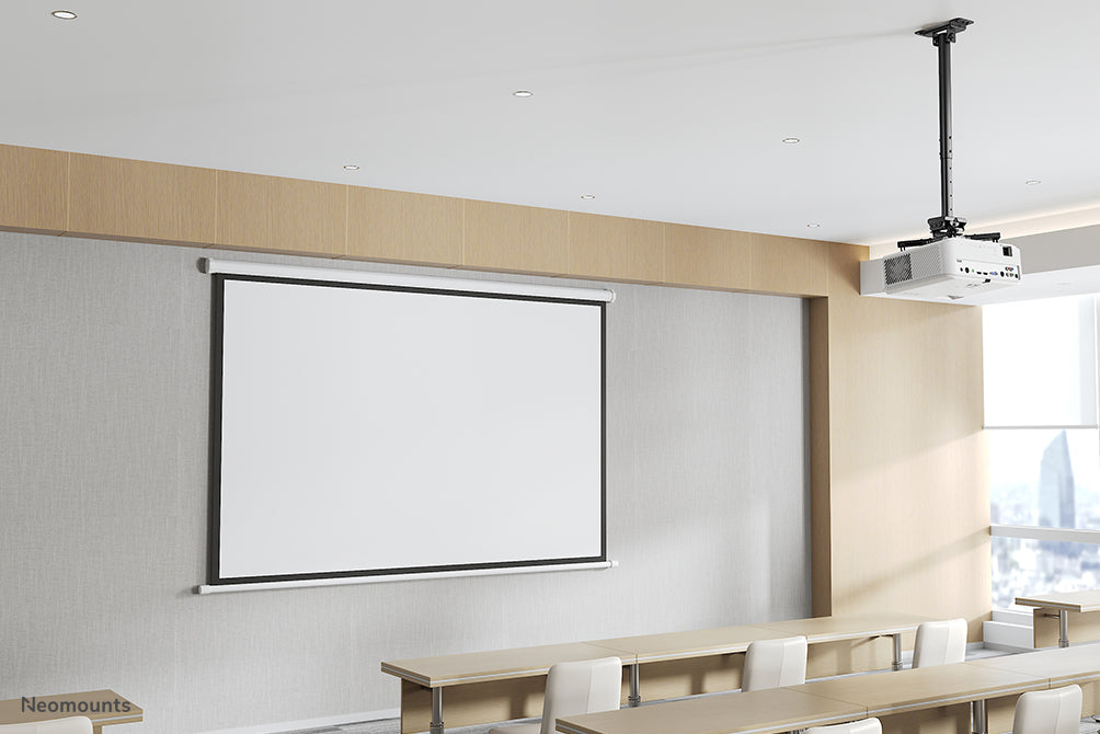 Neomounts CL25-540BL1 support universel de plafond pour projecteur, hauteur réglable (60,5-90,5 cm) - Noir