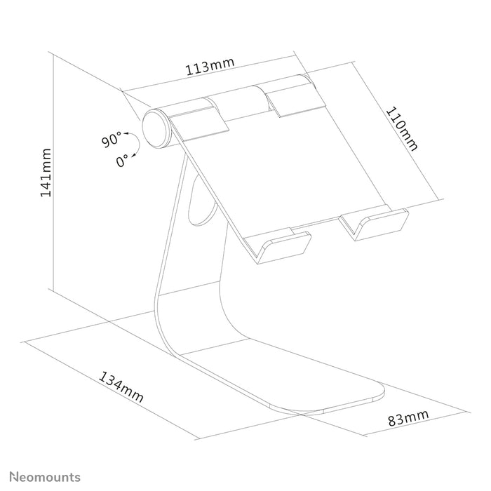 Support universel pour tablette Neomounts - Argent