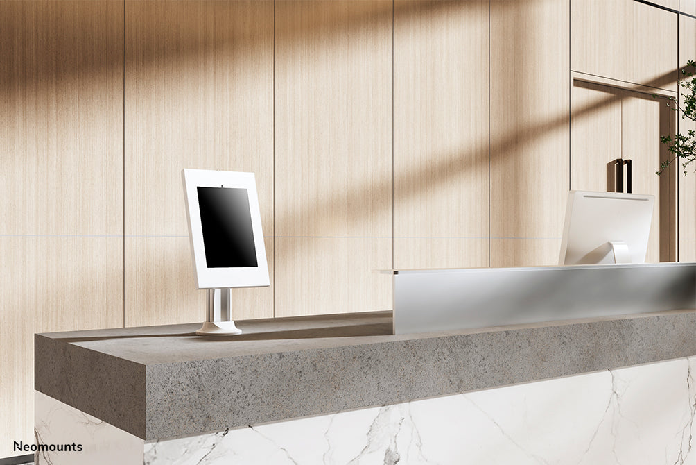Neomounts DS15-640WH1 support de tablette rotatif pour plateau de table pour tablettes de 9,7 à 11 pouces - Blanc