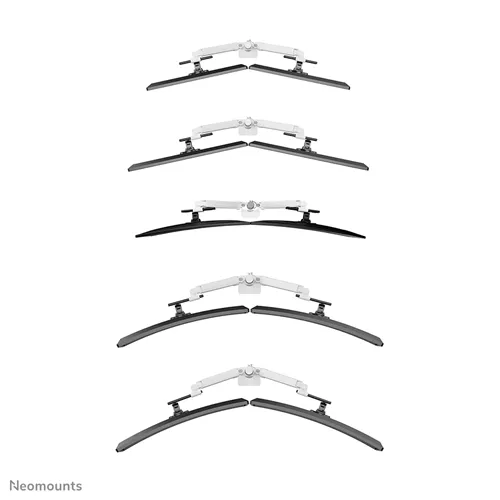 Neomounts DS65S-950WH2 Bras de moniteur – Support Full Motion élégant pour 24-34 pouces