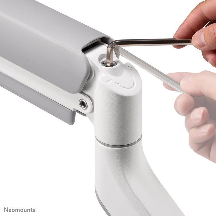 Support de bureau Neomounts DS70-450WH1 à mouvement complet pour écrans de 17 à 42 pouces - Blanc