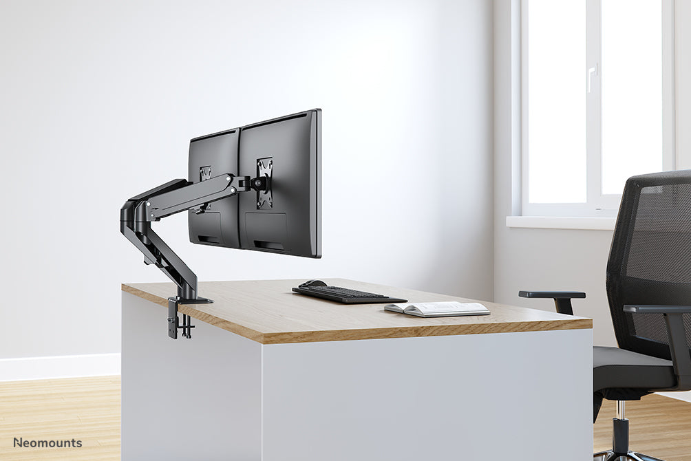 Neomounts DS70-700BL2 support de bureau à mouvement complet pour écrans de 17 à 27 pouces - Noir