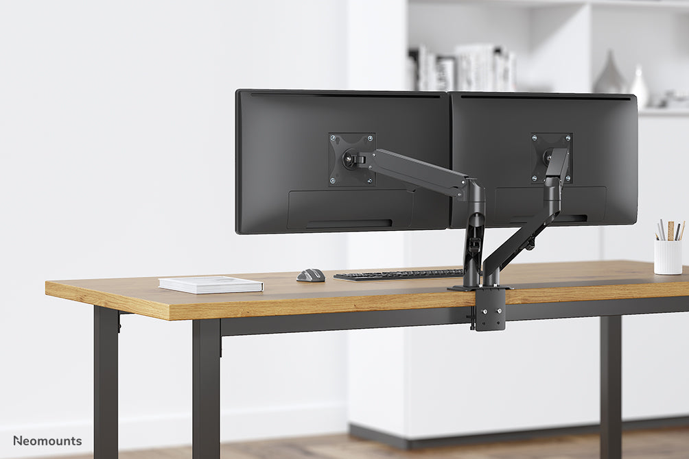 Neomounts DS70-700BL2 support de bureau à mouvement complet pour écrans de 17 à 27 pouces - Noir