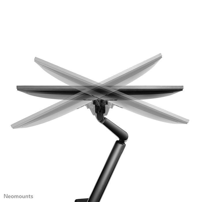 Support de bureau Neomounts DS70-810BL2 à mouvement complet pour écrans de 17 à 32 pouces - Noir