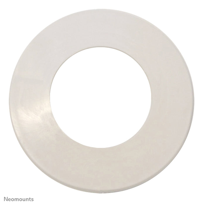 Neomounts FPMA-CRW5HM est une rosace de couverture blanche pour les supports de plafond pour écran plat Neomounts FPMA-C100 & C100 argent.