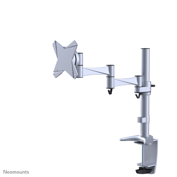 Neomounts FPMA-D1330 argent est un support de bureau avec 3 points de rotation pour écrans plats jusqu'à 30 pouces (76 cm).