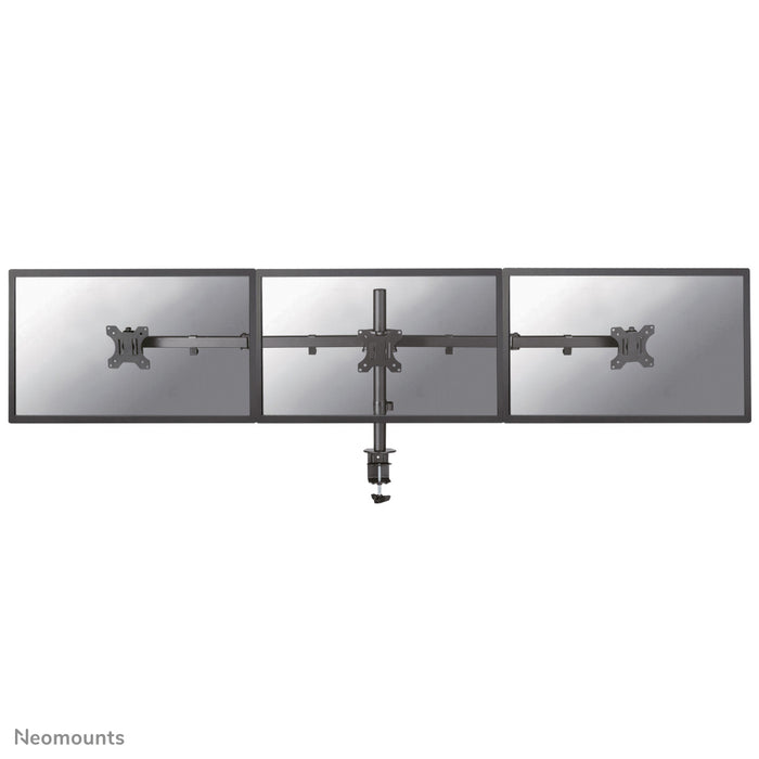 Neomounts FPMA-D550D3 noir est un support de bureau pour 3 écrans plats jusqu'à 27 pouces (69 cm).