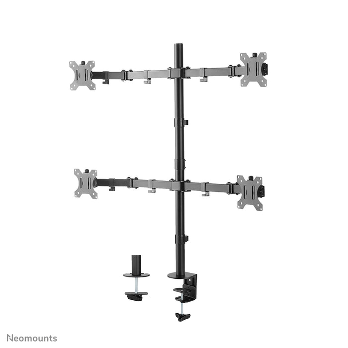 Neomounts FPMA-D550D4 support de bureau à mouvement complet noir pour écrans de 13 à 32 pouces - Noir