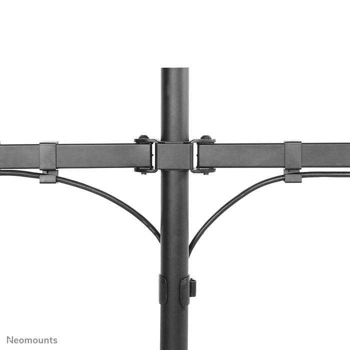 Neomounts FPMA-D550D noir est un support de bureau pour 2 écrans plats jusqu'à 32 pouces - Noir