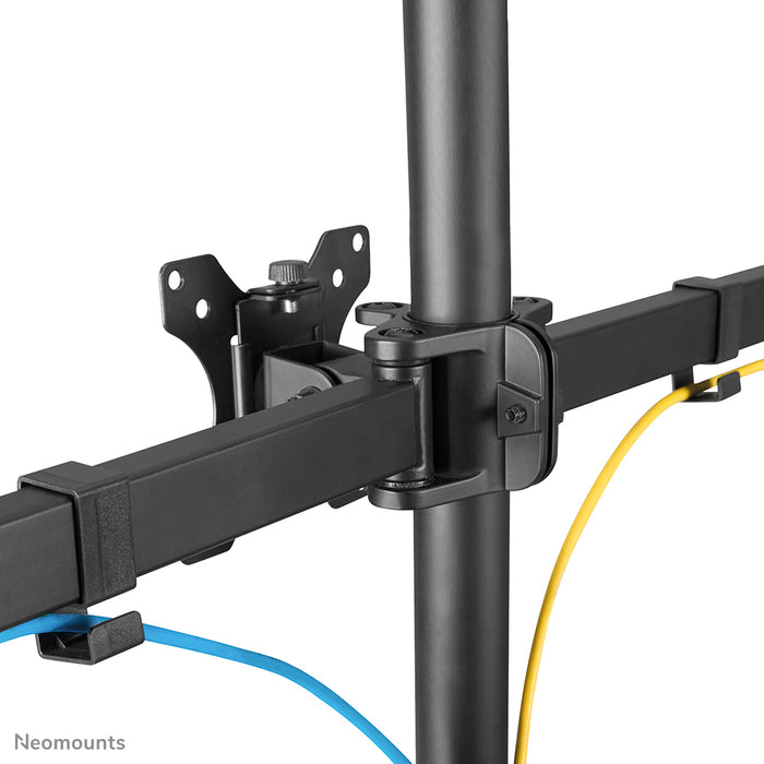 Support de bureau Neomounts FPMA-D550DD3 noir à mouvement complet pour écrans de 13 à 27 pouces - Noir
