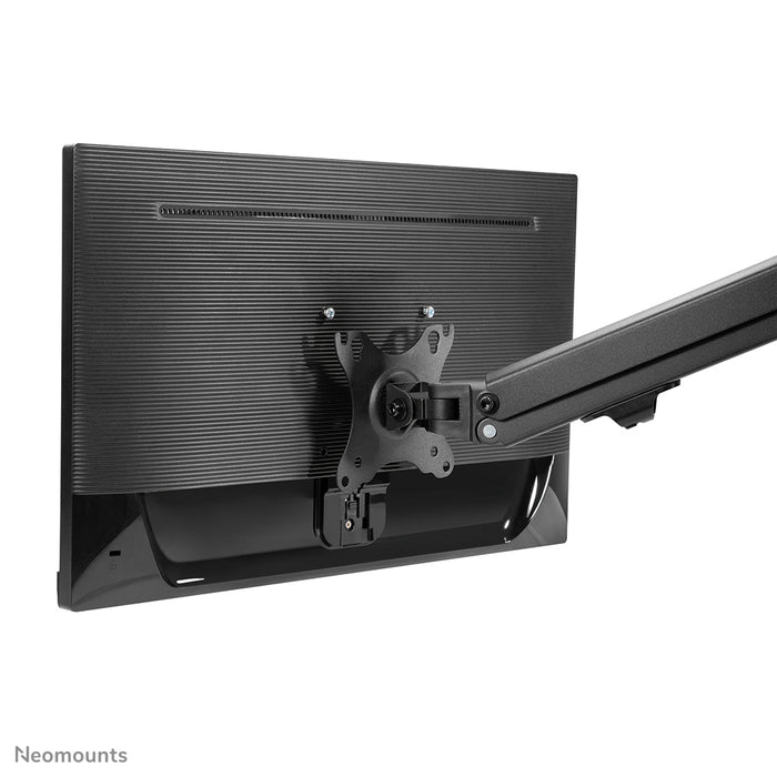 Neomounts FPMA-D650 noir est un support de bureau à mouvement complet pour écrans jusqu'à 27 pouces (69 cm).