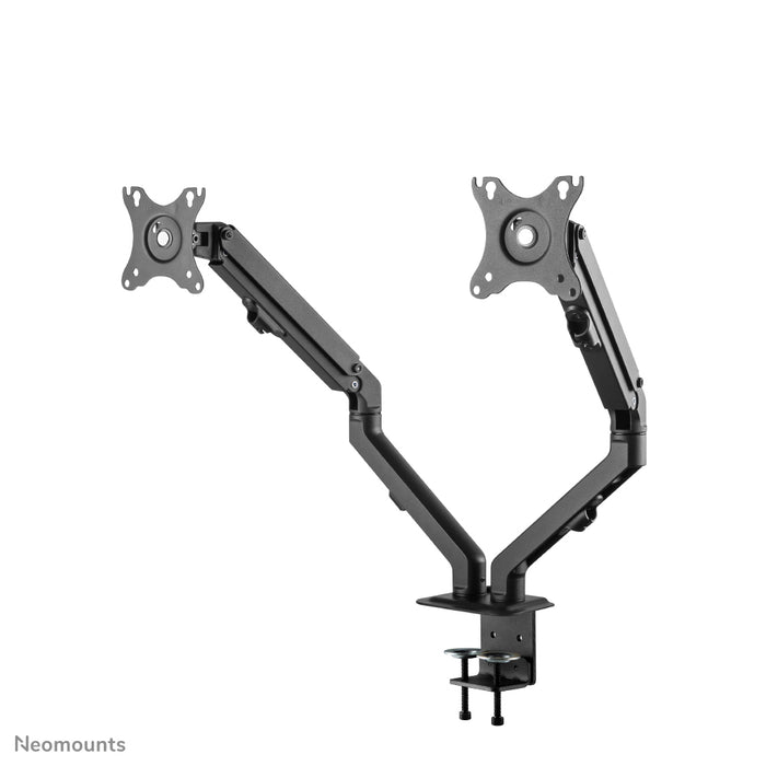 Neomounts FPMA-D650D noir est un support de bureau à mouvement complet pour écrans jusqu'à 27 pouces (69 cm).