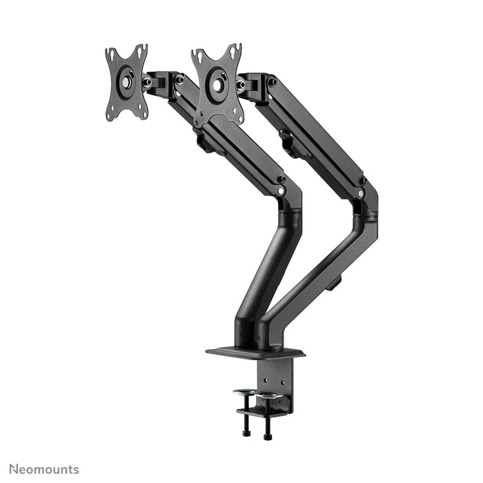 Neomounts FPMA-D650D noir est un support de bureau à mouvement complet pour écrans jusqu'à 27 pouces (69 cm).