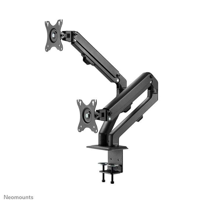Neomounts FPMA-D650D noir est un support de bureau à mouvement complet pour écrans jusqu'à 27 pouces (69 cm).