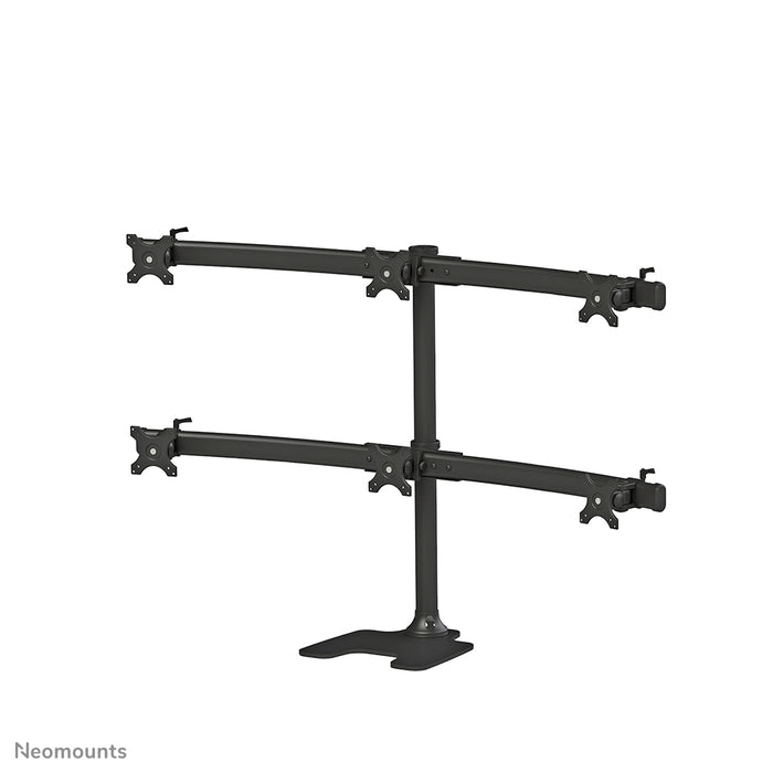 Neomounts FPMA-D700DD6 est un support de bureau pour 6 écrans plats jusqu'à 27 pouces (69 cm).