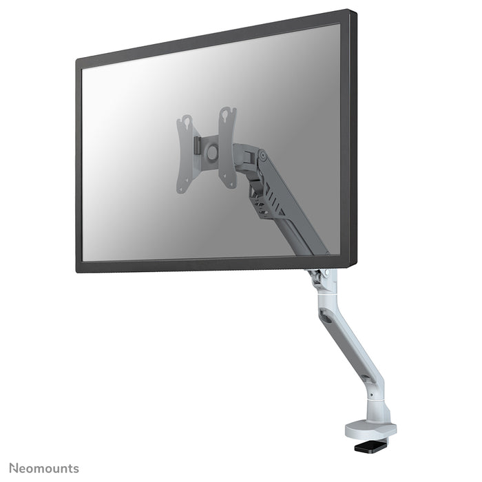 Neomounts FPMA-D750 argent est un support de bureau avec vérin à gaz pour écrans plats jusqu'à 32 pouces (81 cm).