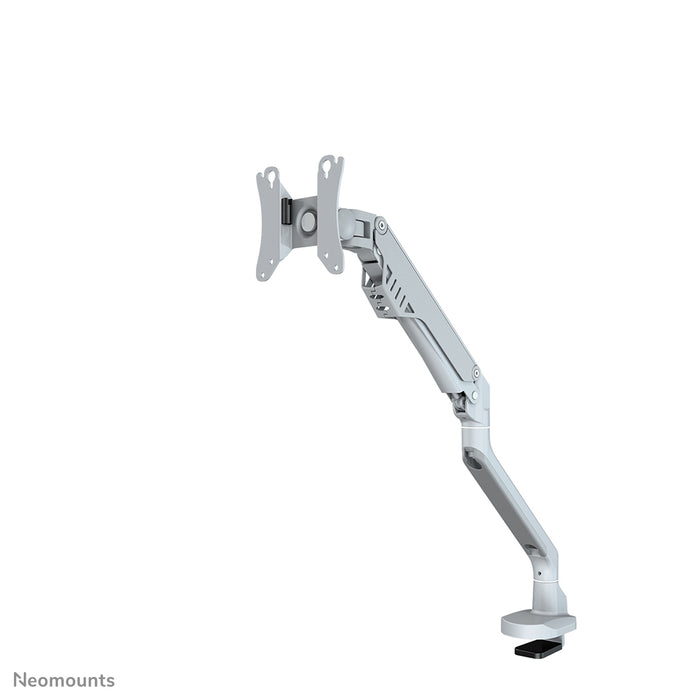 Neomounts FPMA-D750 argent est un support de bureau avec vérin à gaz pour écrans plats jusqu'à 32 pouces (81 cm).
