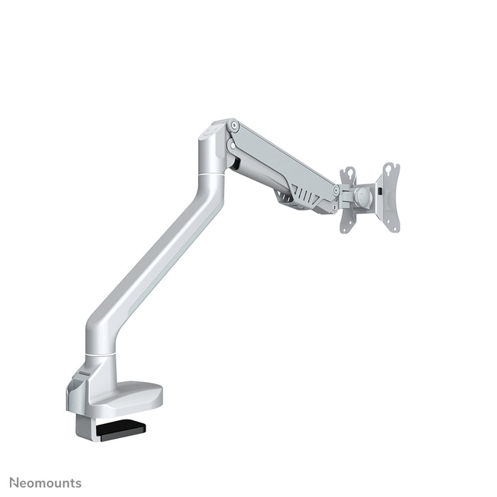 Neomounts FPMA-D750 argent est un support de bureau avec vérin à gaz pour écrans plats jusqu'à 32 pouces (81 cm).