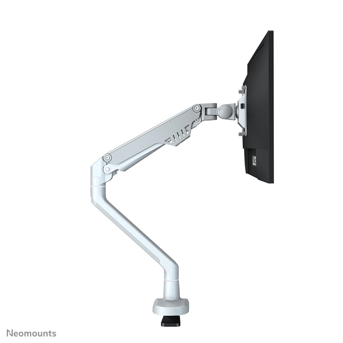 Neomounts FPMA-D750 argent est un support de bureau avec vérin à gaz pour écrans plats jusqu'à 32 pouces (81 cm).