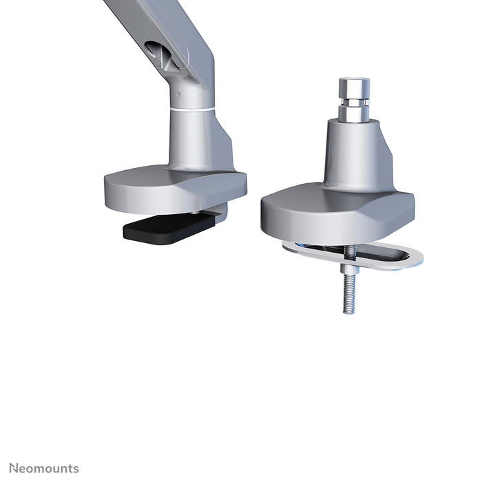 Neomounts FPMA-D750 argent est un support de bureau avec vérin à gaz pour écrans plats jusqu'à 32 pouces (81 cm).